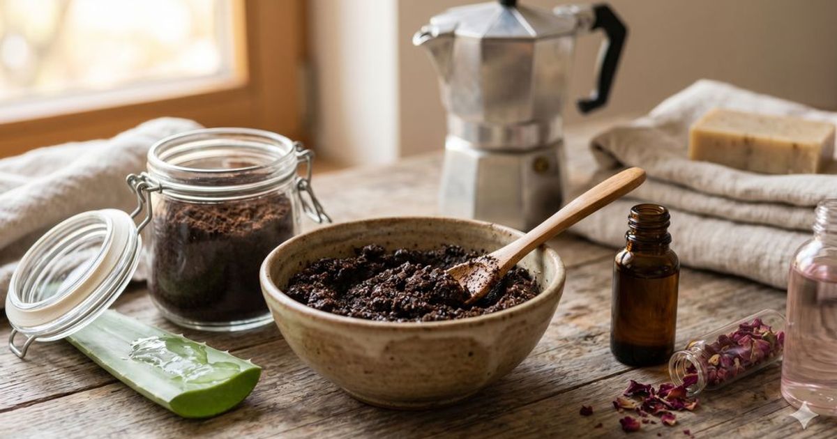 Coffee Ground Scrub: Scientific Benefits and Recipes for the Skin